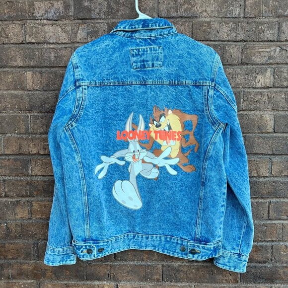Men’s  Members Only Looney Tunes Denim Jacket Sz M - Picture 5 of 6